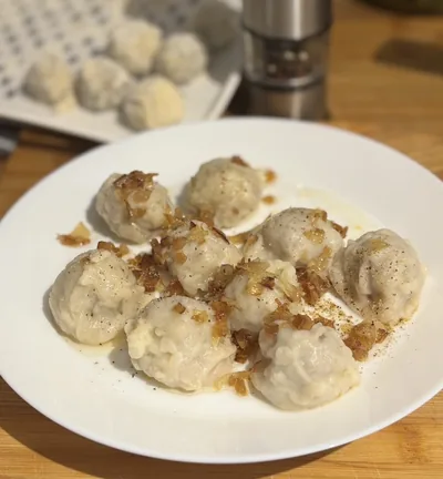 Pierogi z mięsem bez lepienia